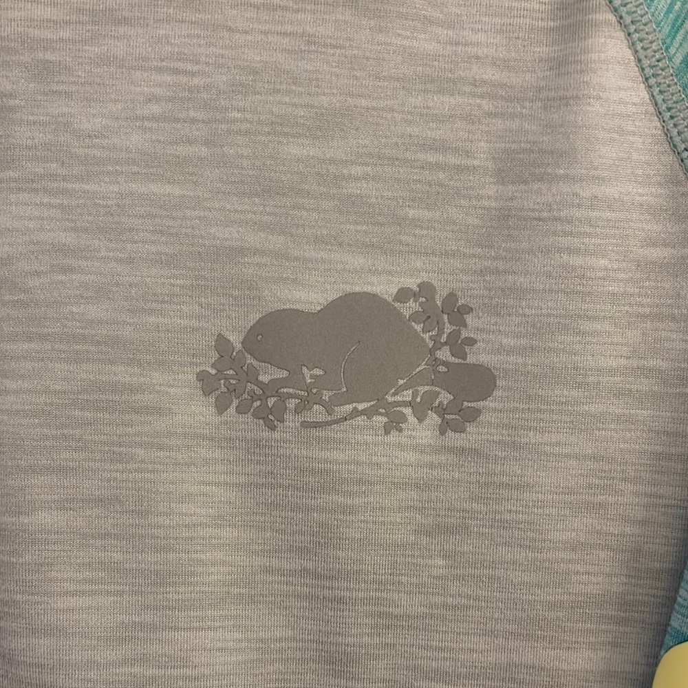 Roots Kids Hoodie - Teal and Gray - Picture 2 of 5